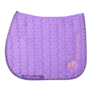 Tapis de selle Unicorn Academy cheval de bois, vue de face