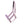 Licol Unicorn Academy lilas a boucleries argentees, vue complete