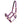 Licol Unicorn Academy violet a boucleries or rose, vue complete