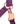 Boucleries or rose et pendentif licorne du licol Unicorn Academy violet