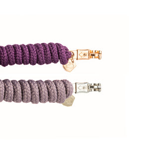 Longes Unicorn Academy violette et lilas, mousquetons panique or rose et argente