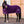 Couverture sechante polaire Unicorn Academy violette portee par un cheval