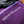 Lettrage Unicorn Academy brode sur la couverture sechante violette