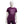 T-shirt enfant Unicorn Academy violet a blason pailliete, vue de face