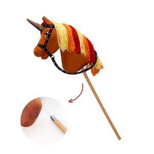 Baton de bois amovible du cheval baton Cinder