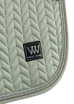Woof Wear – Tapis de selle Herringbone Close Contact Woof Wear Sage 4 | Sellerie Bucéphale