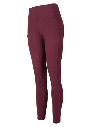 Woof Wear – Legging d'équitation hiver Full Seat Woof Wear Plum | Sellerie Bucéphale