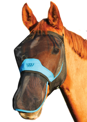 Woof Wear – Masque anti-mouches UV sans oreilles Woof Wear Noir | Sellerie Bucéphale