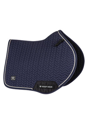 Woof Wear – Tapis de selle Herringbone Close Contact Woof Wear Navy | Sellerie Bucéphale