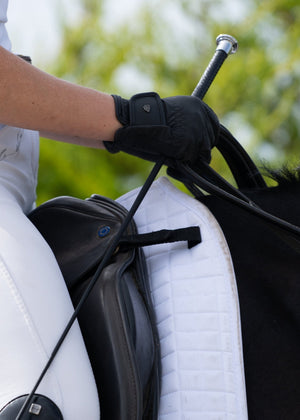 Woof Wear – Cravache de dressage Reptile Woof Wear Black / Silver 2 | Sellerie Bucéphale