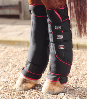 Woof Wear – Boot Wraps infrarouge Nano-Tec Premier Equine Black 3 | Sellerie Bucéphale