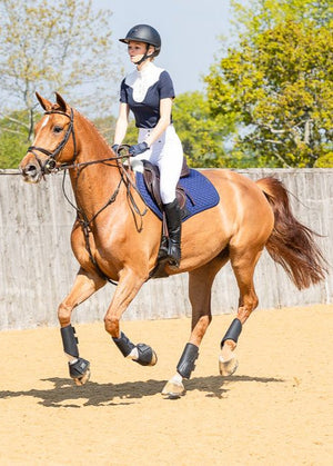 Woof Wear – Tapis de selle Close Contact mouton Woof Wear Navy 3 | Sellerie Bucéphale