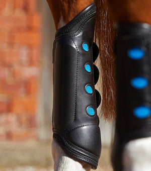 Woof Wear – Guêtres de cross Air Cooled Original postérieurs Premier Equine Black | Sellerie Bucéphale