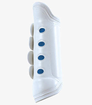 Woof Wear – Guêtres de cross Air Cooled Original postérieurs Premier Equine White 4 | Sellerie Bucéphale