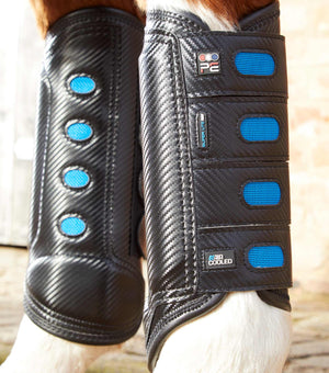 Woof Wear – Guêtres de cross Super Lite Carbon Tech postérieurs Premier Equine Black 3 | Sellerie Bucéphale