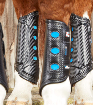 Woof Wear – Guêtres de cross Super Lite Carbon Tech postérieurs Premier Equine Black 4 | Sellerie Bucéphale