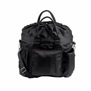 Sac d'équitation Eskadron Accessoires Bag Glossy noir, poches et bandoulière