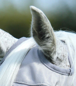 Woof Wear – Masque anti-mouches Buster Standard Premier Equine Silver 3 | Sellerie Bucéphale