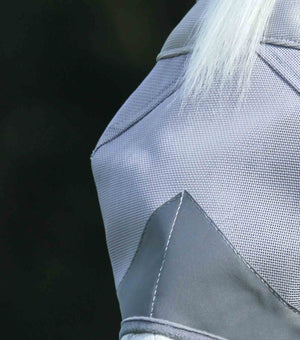 Woof Wear – Masque anti-mouches Buster Standard Premier Equine Silver 2 | Sellerie Bucéphale