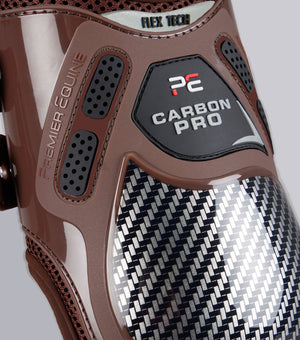 Woof Wear – Protège-boulets Carbon Pro Premier Equine Brown 3 | Sellerie Bucéphale