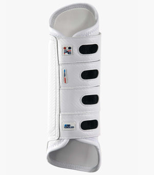 Woof Wear – Guêtres de cross Carbon Tech Air Cooled postérieurs Premier Equine White 4 | Sellerie Bucéphale