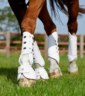 Woof Wear – Cloches Carbon Tech Kevlar No-Turn Premier Equine White 2 | Sellerie Bucéphale