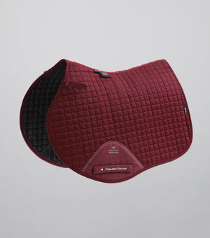 Woof Wear – Tapis de selle Close Contact coton mixte/CSO Premier Equine Burgundy | Sellerie Bucéphale