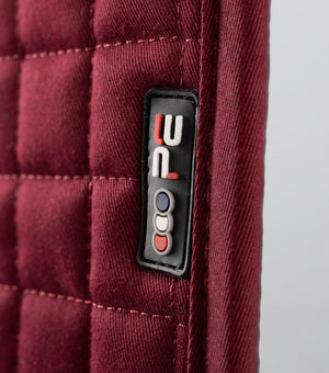 Woof Wear – Tapis de selle Close Contact coton mixte/CSO Premier Equine Burgundy 4 | Sellerie Bucéphale