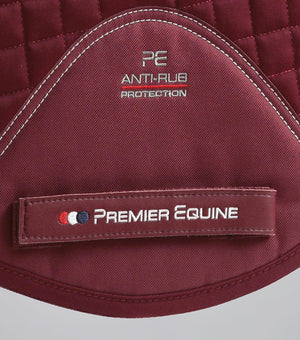 Woof Wear – Tapis de selle Close Contact coton mixte/CSO Premier Equine Burgundy 5 | Sellerie Bucéphale