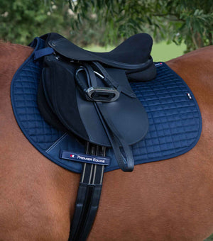 Woof Wear – Tapis de selle Close Contact coton mixte/CSO Premier Equine Navy 2 | Sellerie Bucéphale