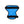 Textile rafraîchissant Cool on Track bleu, forme anatomique