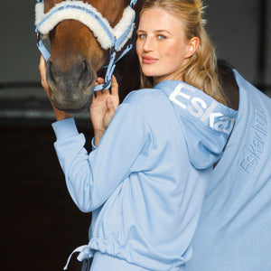 BELLA II HOOD : Sweat à Capuche Eskadron Reflexx 23 ensemble coloris Bleu ciel | Sellerie Bucéphale