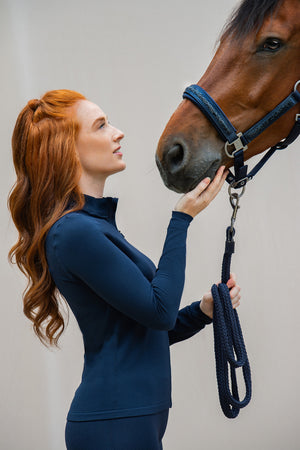 Eskadron – Licol Mattgloss Jewel Doublepin Eskadron Classic SS24 Deep taupe Cob  | Sellerie Bucéphale