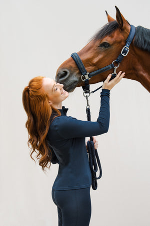 Eskadron – Licol Mattgloss Jewel Doublepin Eskadron Classic SS24 Deep taupe Cheval  | Sellerie Bucéphale