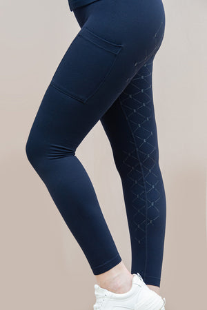 Eskadron – Legging »Seamless Classic Sports« Eskadron SS24 Navy L  | Sellerie Bucéphale
