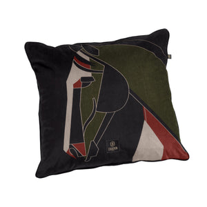 Housse de Coussin Velvet – Eskadron Heritage 2026/27 – black-deep moss-merlot-ash