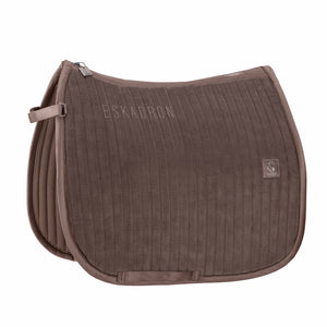 Eskadron – Tapis de selle Cord Emblem Eskadron Classic SS24 Deep taupe VS - CSO  | Sellerie Bucéphale