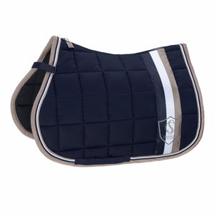 Eskadron – Tapis de selle Big Square Cotton Eskadron Classic SS24 Navy P - Poney  | Sellerie Bucéphale