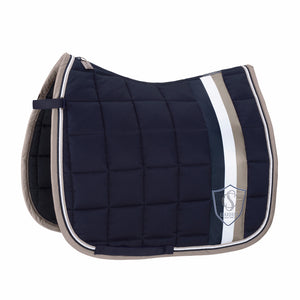 Eskadron – Tapis de selle Big Square Cotton Eskadron Classic SS24 Navy PD - Poney Dressage  | Sellerie Bucéphale