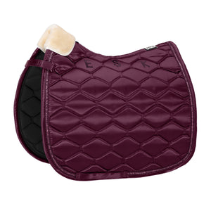 Tapis de selle Eskadron Satin Crystal Coloris Bordeaux | Sellerie Bucéphale