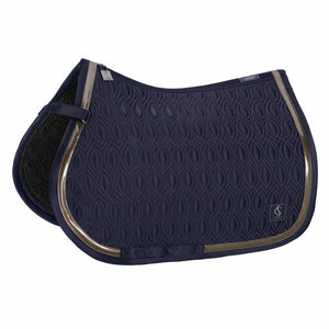 Eskadron – Tapis de selle MATTGLOSS CONTRAST Eskadron Classic SS24 Navy DL - Dressage  | Sellerie Bucéphale