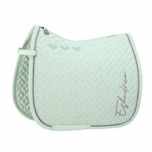 Eskadron – Tapis de selle COTTON GLITTER CRYSTAL Eskadron Classic SS24 Powder Green PD - Poney Dressage  | Sellerie Bucéphale