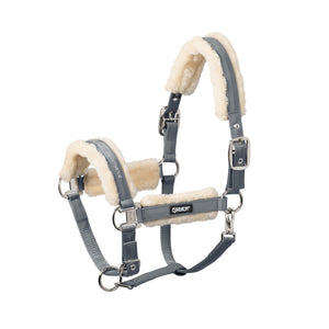 Eskadron – Licol FAUX-FUR DOUBLE PIN Eskadron BASICS Darkbrown V cob  | Sellerie Bucéphale