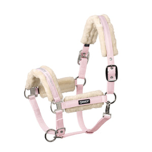 Eskadron – Licol FAUX-FUR DOUBLE PIN Eskadron BASICS Darkbrown WE grand cheval  | Sellerie Bucéphale