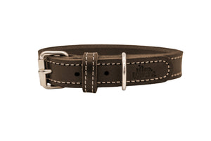Collier en cuir pour chien CRAFT HUNTER x Eskadron — dark brown — vue produit