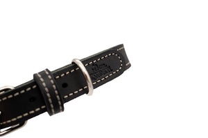 Collier en cuir pour chien CRAFT HUNTER x Eskadron — black — détail