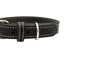 Collier en cuir pour chien CRAFT HUNTER x Eskadron — black — détail