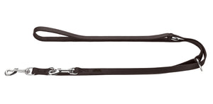 Laisse réglable en cuir pour chien CRAFT ADJUST HUNTER x Eskadron — dark brown — vue produit