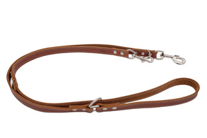 Laisse réglable en cuir pour chien CRAFT ADJUST HUNTER x Eskadron — cognac — vue produit