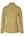 L'image montre un haut à manches longues de couleur beige avec un col montant et une fermeture éclair demi-zip au centre. Le tissu semble lisse et élastique, indiquant qu'il pourrait être utilisé pour des activités sportives ou de plein air. Sur la poitrine, légèrement à gauche, se trouve un logo distinctif. Le logo est composé de l'initiale 